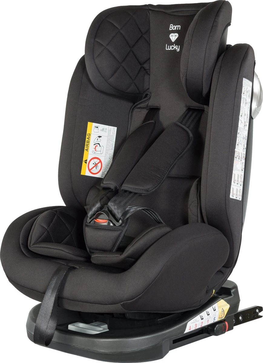 Born Lucky Meegroei Autostoel Roadline SPS ISOFIX - Groep 0/1/2/3 - 360° Draaibaar - Zwart - Image 19