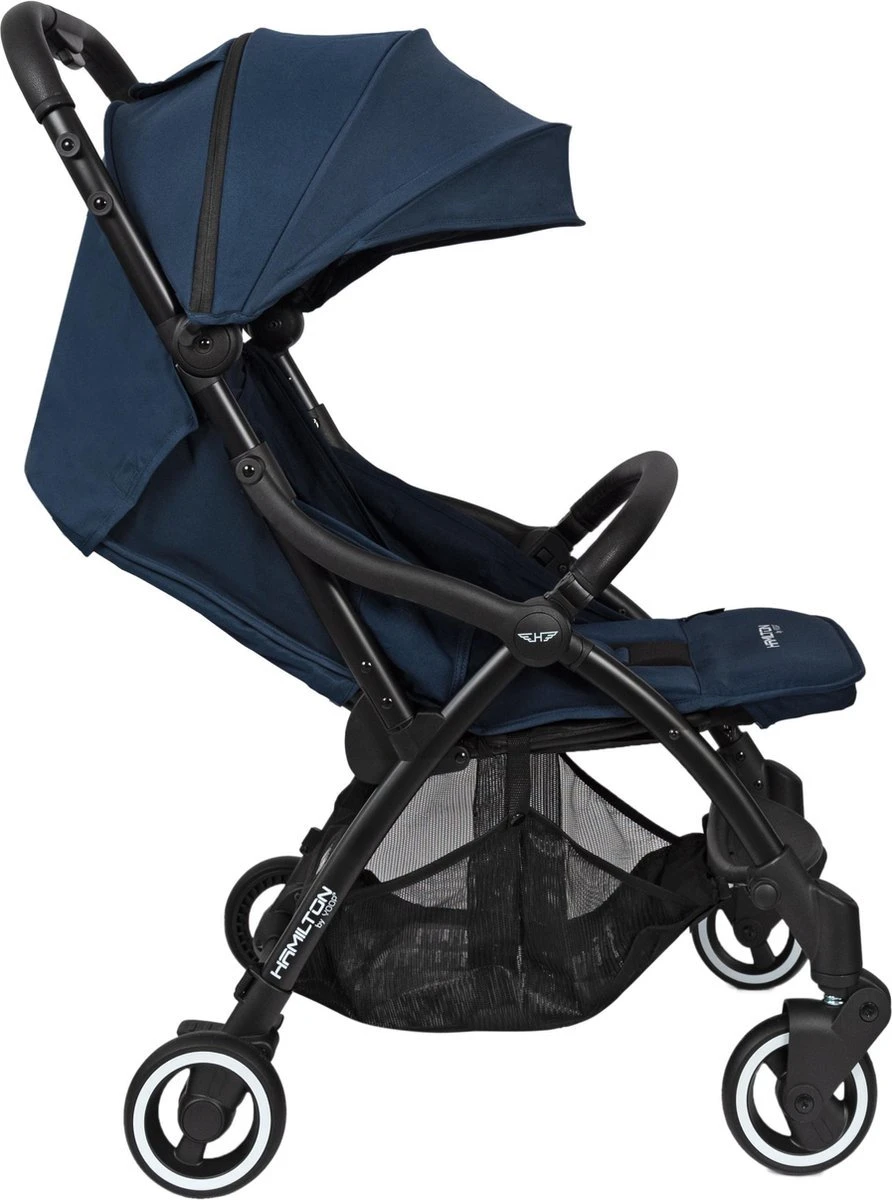 Hamilton By Yoop One Prime X1 Buggy - Premium Stroller Met One Hand Folding Technologie - Blauw - Lichte, Verstelbare En Wendbare Kinderwagen Met Vele Gemakken - Afbeelding 7