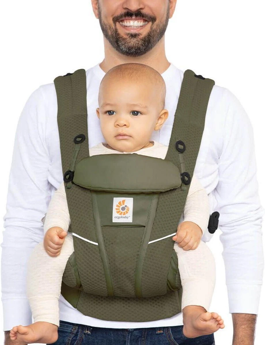 Ergobaby Baby Draagzak Omni Breeze Olive Green - Ergonomische Draagzak Vanaf Geboorte - Image 4
