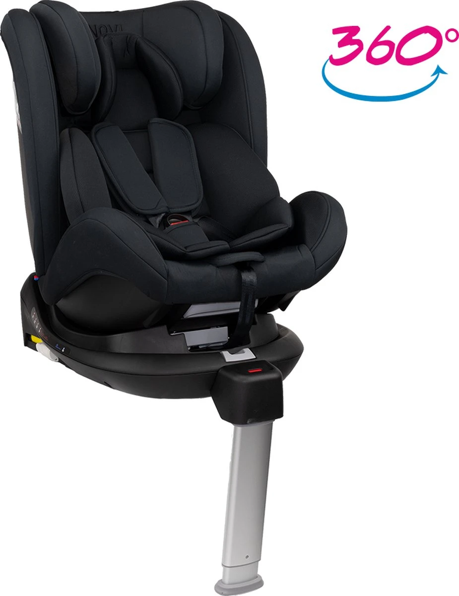 Autostoel Novi Baby® David Premium 0-1-2-3 Isofix 360° Rotation All Black - Image 3