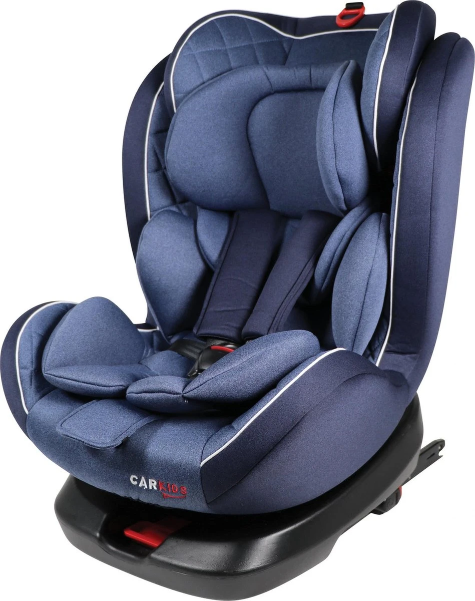 Carkids Verstelbaar Kinderautostoeltje Blauw | Kinderautostoel Groep 0+/1/2/3 Met Isofix En Top Tether Connector | Kinderen Tot 12 Jaar | Tot 36 Kg - Image 2