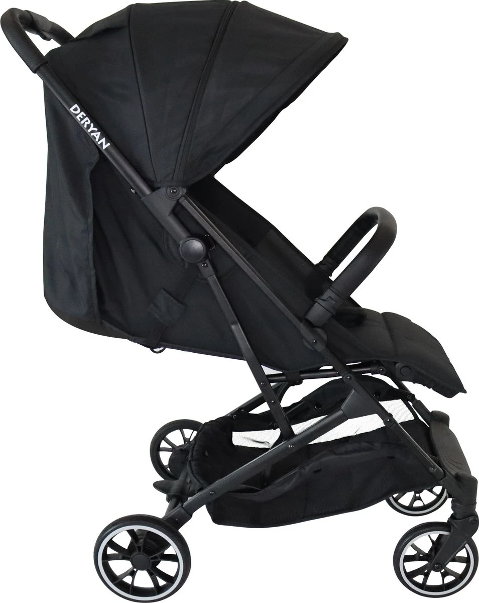 Deryan Rolo Luxe Lichtgewicht Buggy - Zwart
