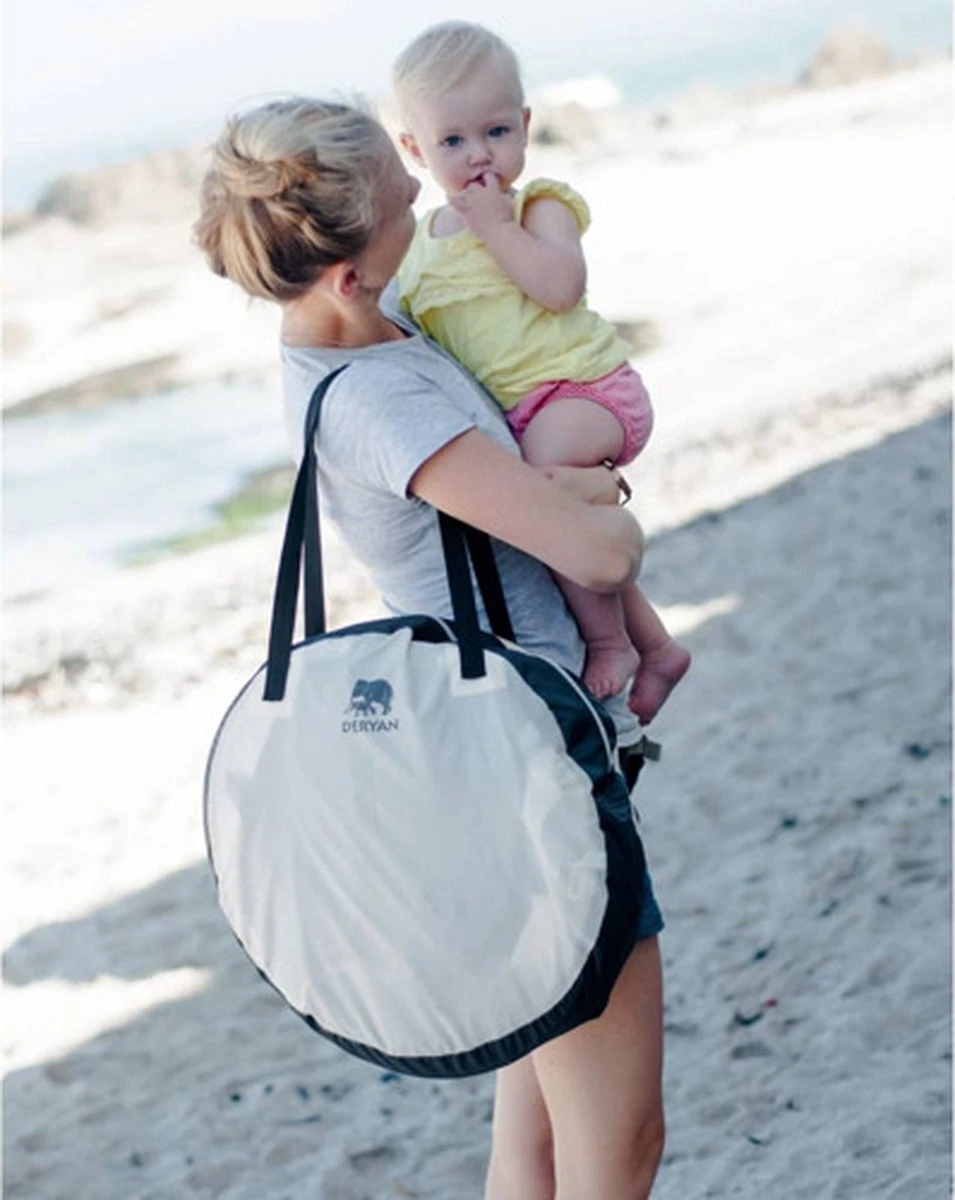 Deryan Peuter Luxe Campingbedje – Inclusief Zelfopblaasbare Matras - Cream - Image 17