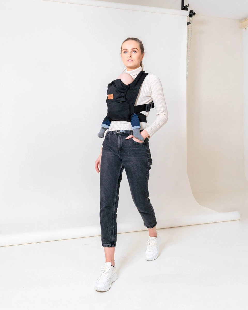 ByKay - Draagzak - Click Carrier Classic - Black - Organic Cotton - Image 4