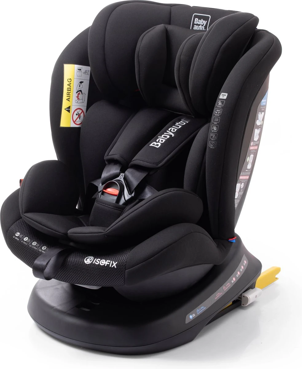 Autostoel Babyauto Rodia 360° Met Isofix - Groep 0+/1/2/3 Zwart (0-36kg) - Image 10