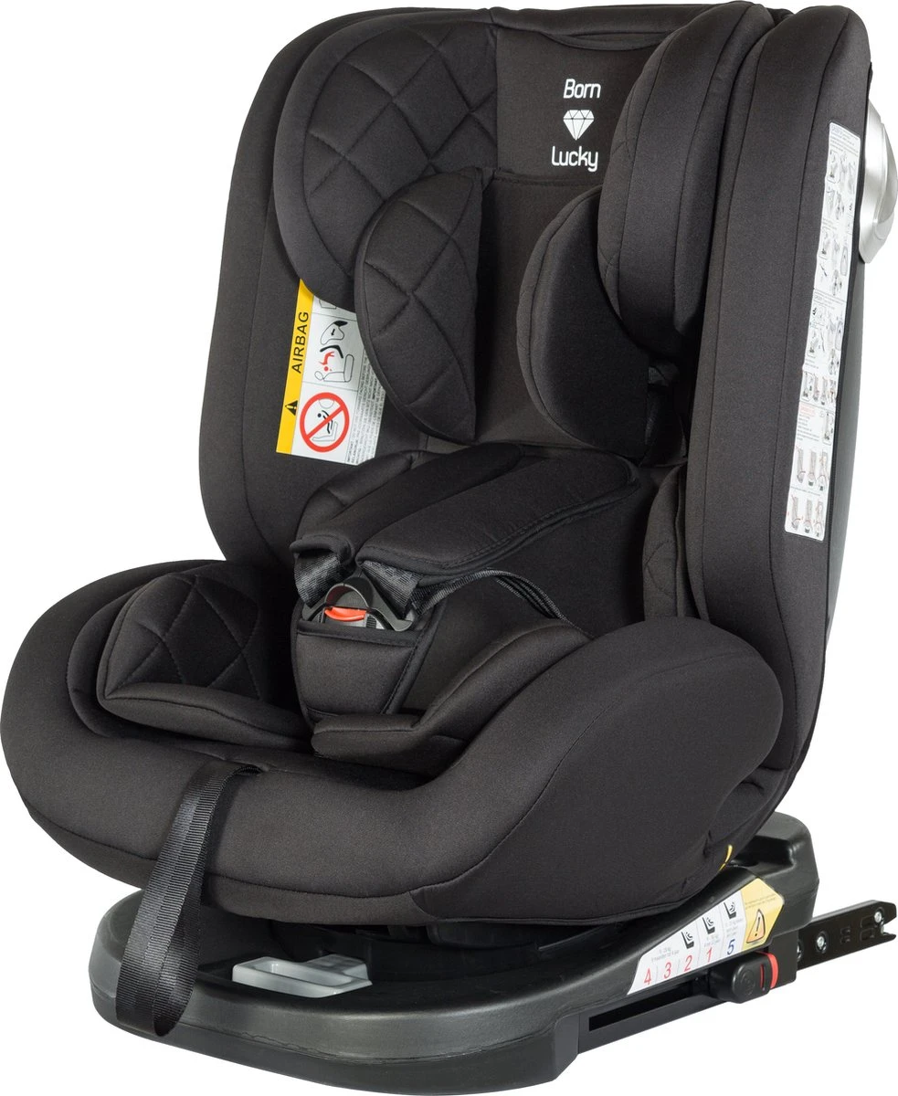 Born Lucky Meegroei Autostoel Roadline SPS ISOFIX - Groep 0/1/2/3 - 360° Draaibaar - Zwart - Image 2