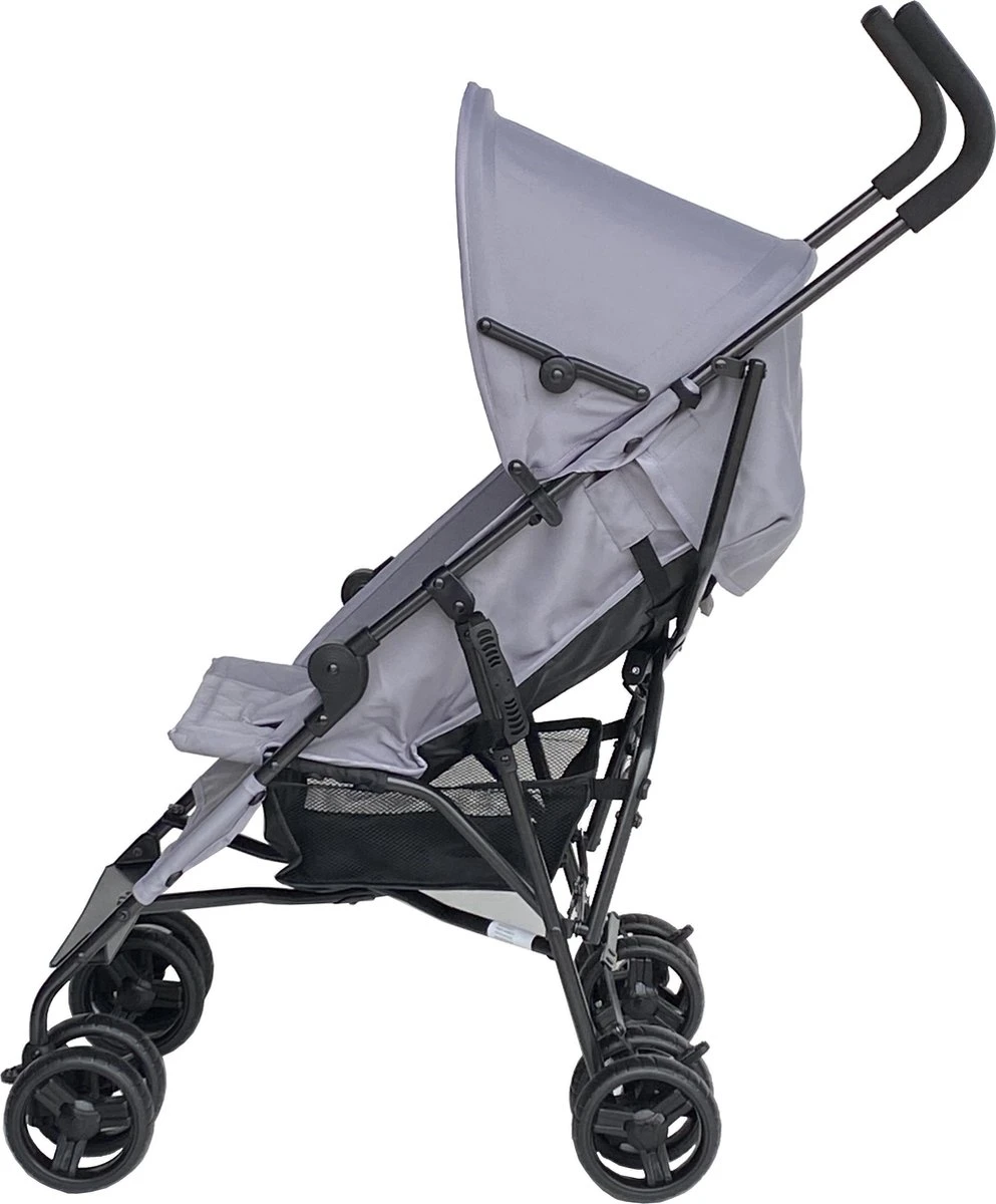 Cabino Buggy Plooibuggy Lichtgewicht Multi Standen Comfortabele Rugleuning & Tot 22 Kg Stone Grey - Image 3